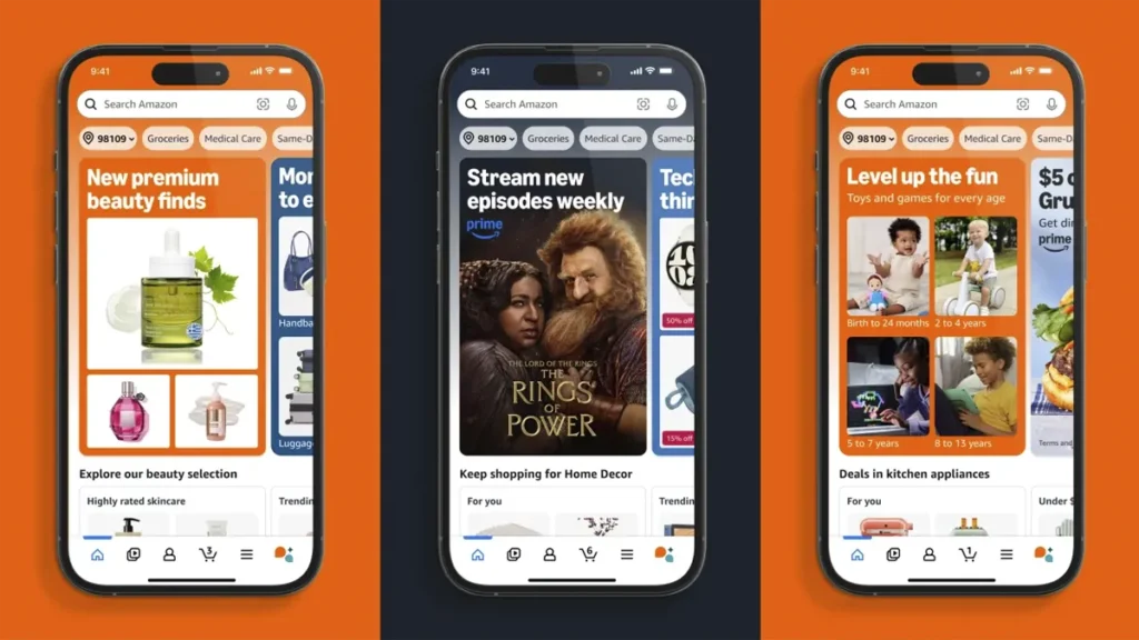 how to change country in amazon app